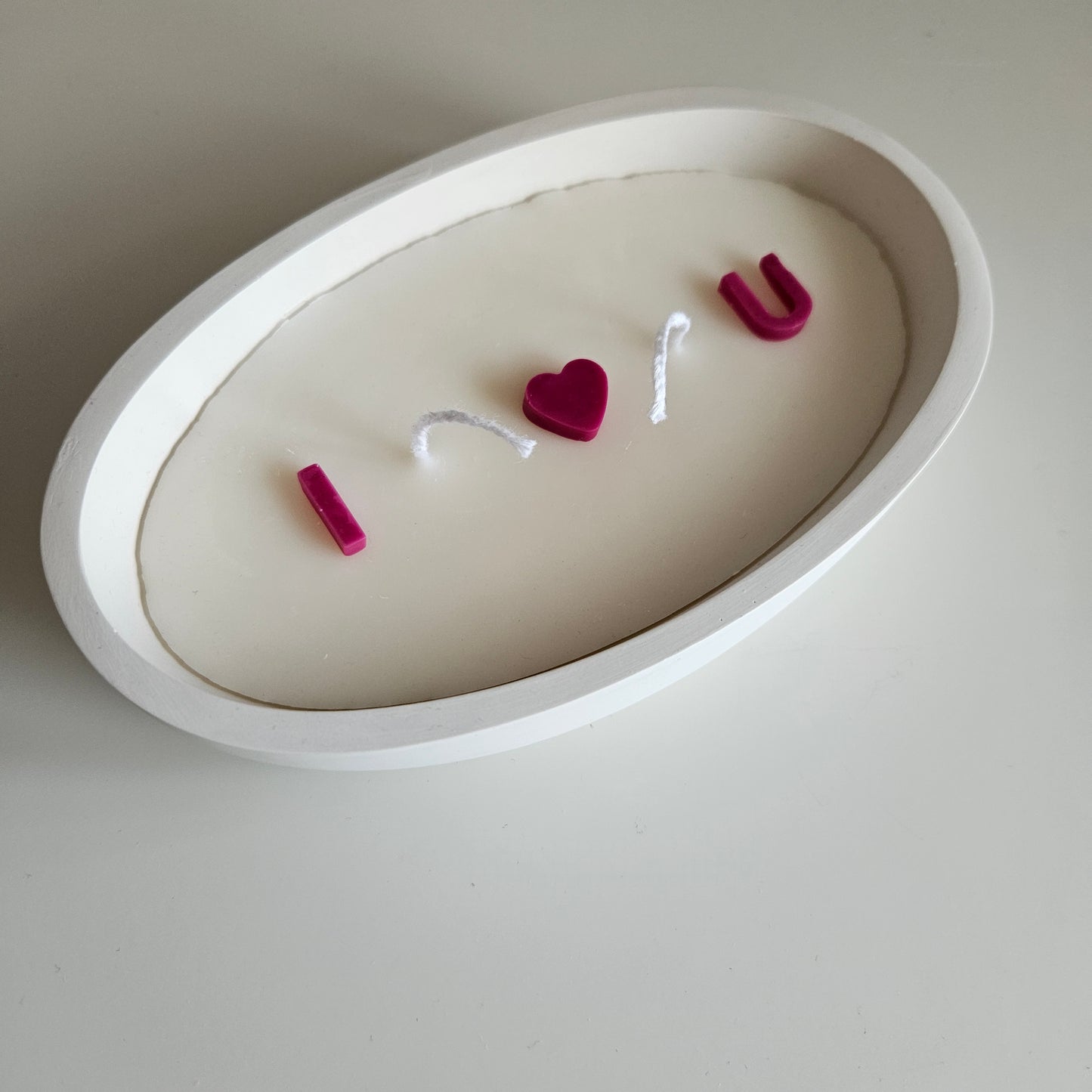 Boat - shaped I LOVE U candle
