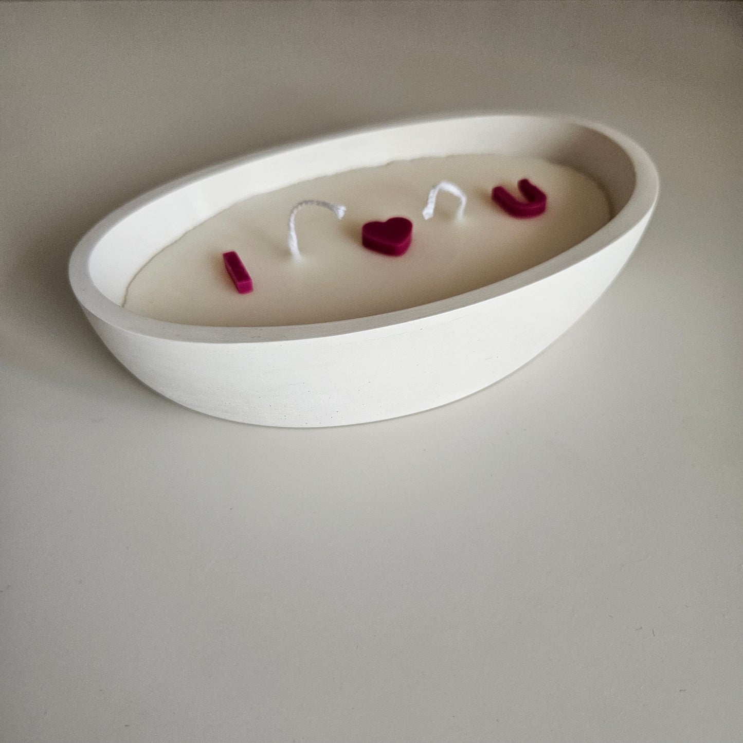 Boat - shaped I LOVE U candle