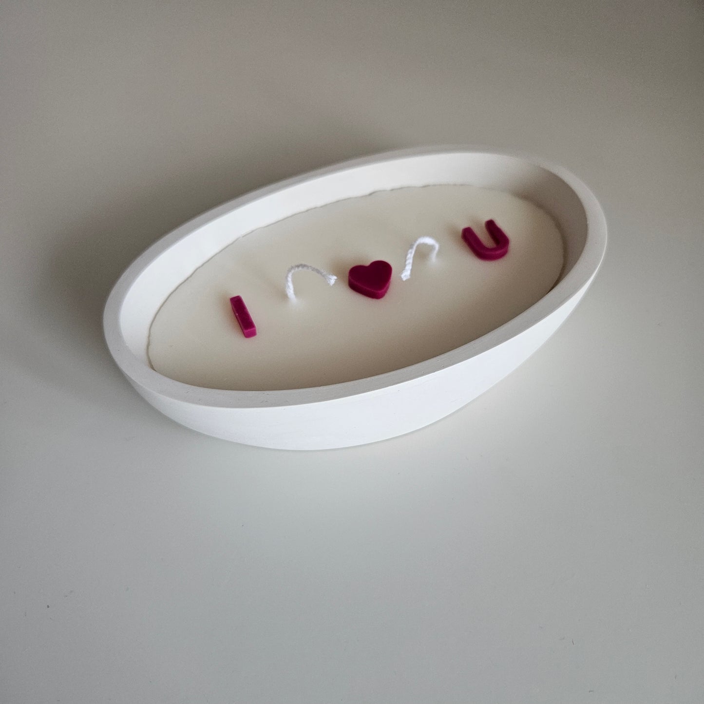 Boat - shaped I LOVE U candle