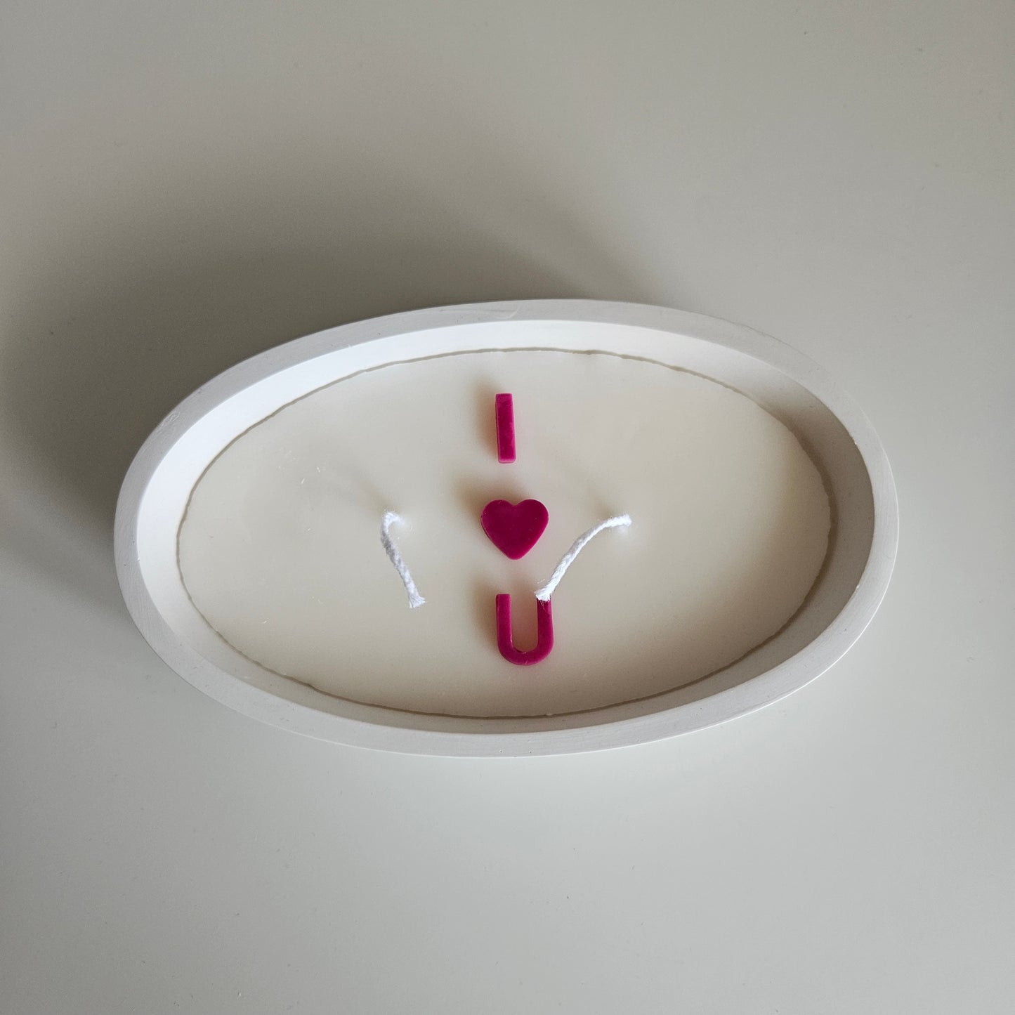 Boat - shaped I LOVE U candle