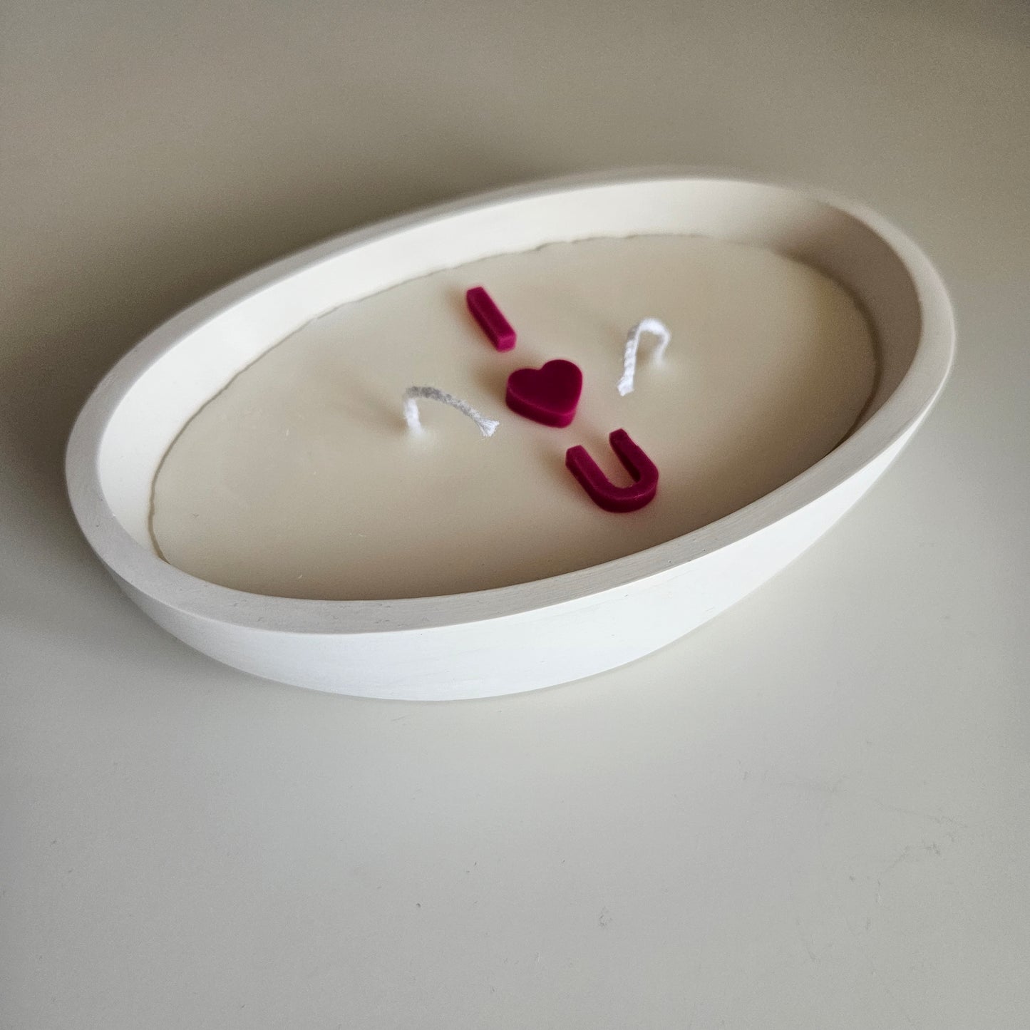 Boat - shaped I LOVE U candle