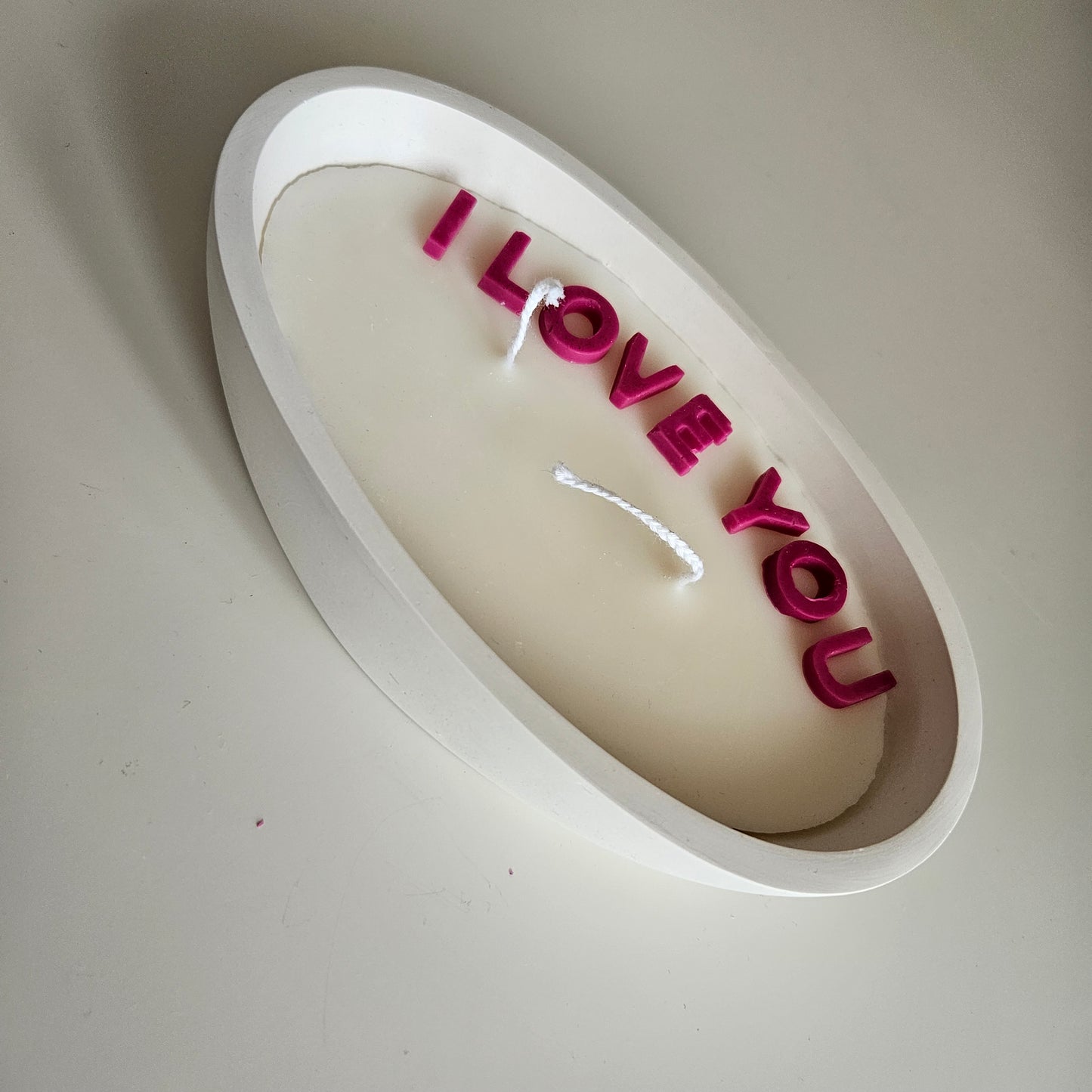 Boat - shaped I LOVE U candle