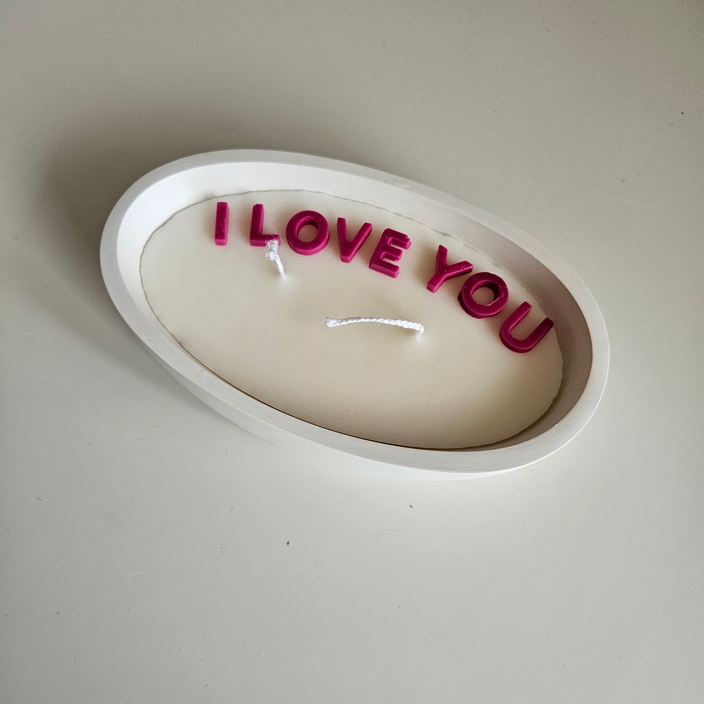 Boat - shaped I LOVE U candle