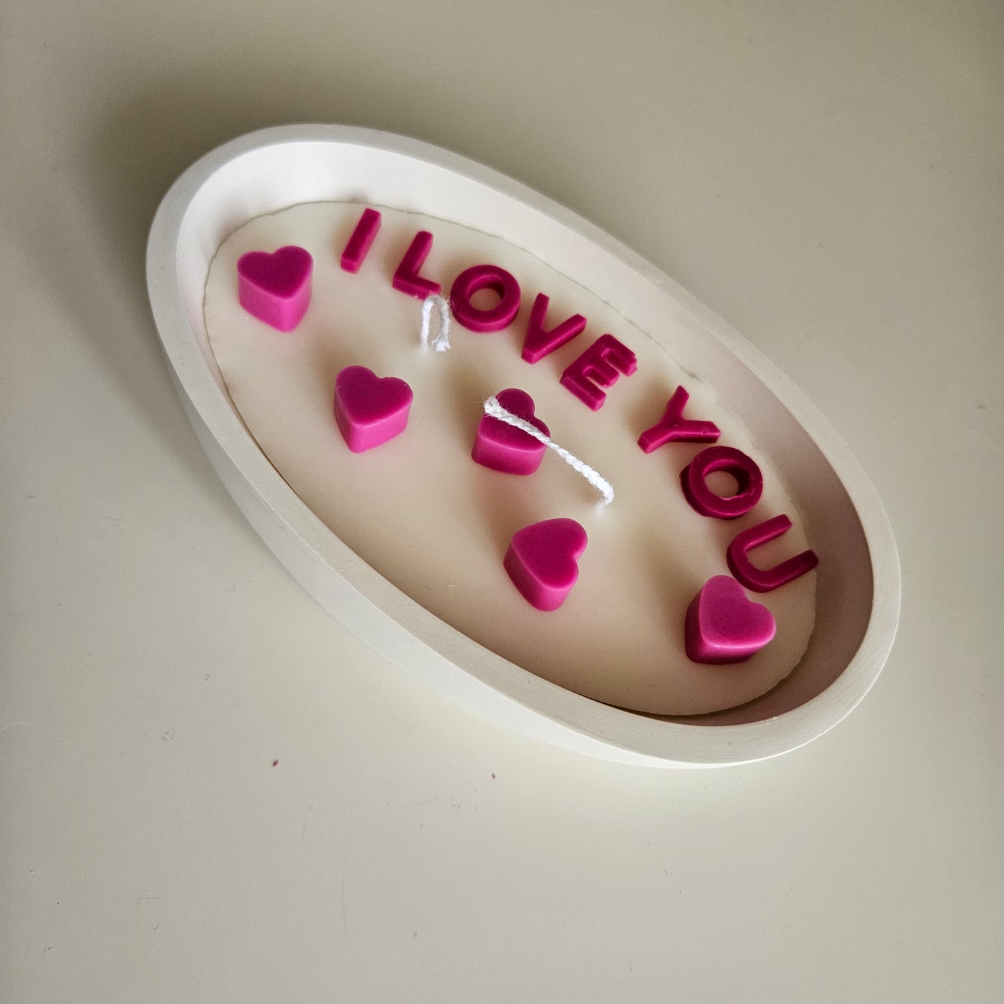 Boat - shaped I LOVE U candle