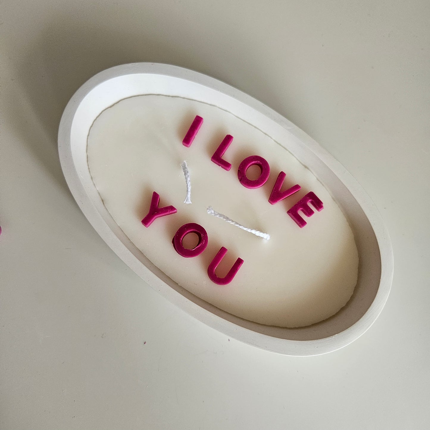 Boat - shaped I LOVE U candle