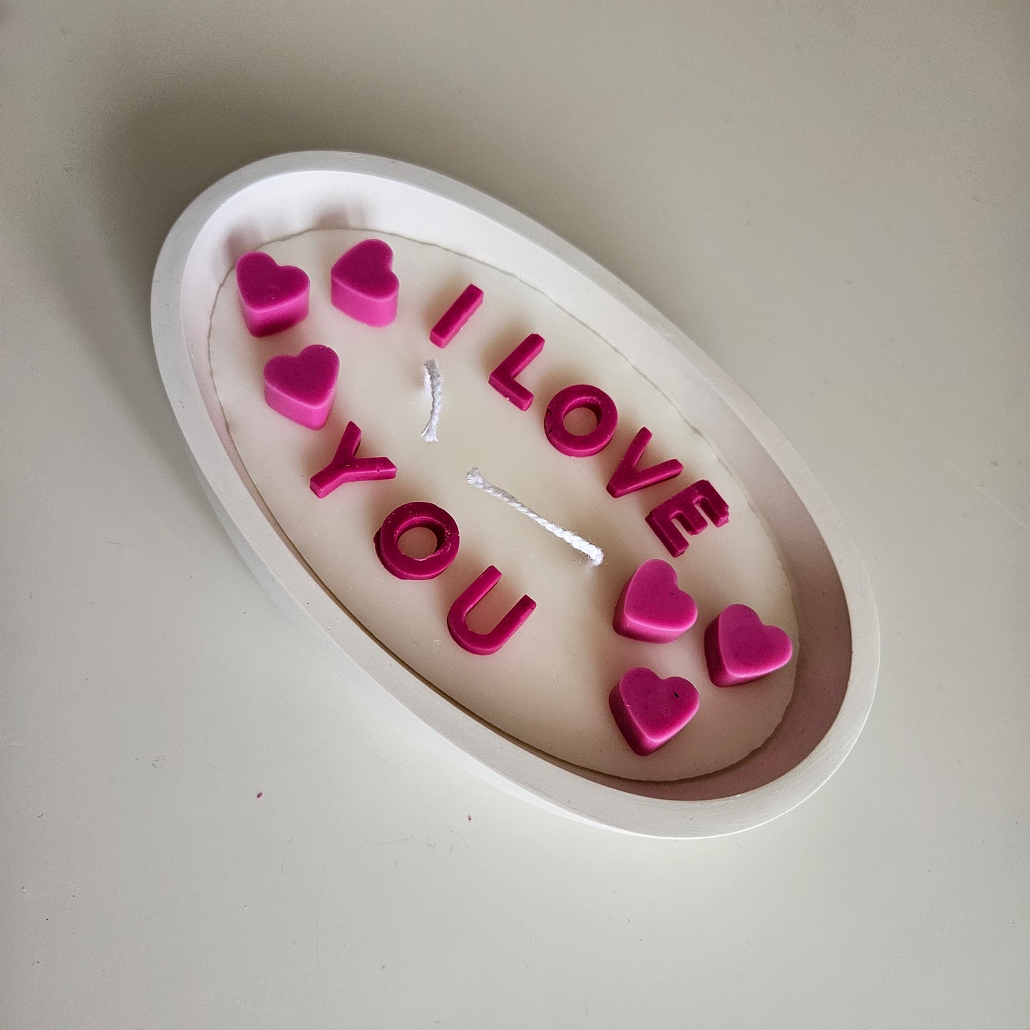 Boat - shaped I LOVE U candle