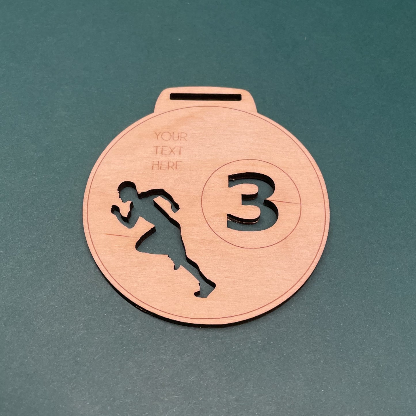 Running Wooden medal set