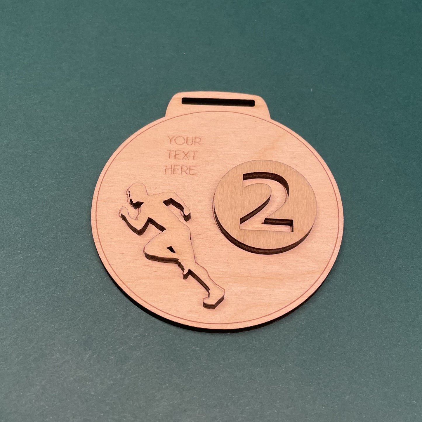 Running Wooden medal set