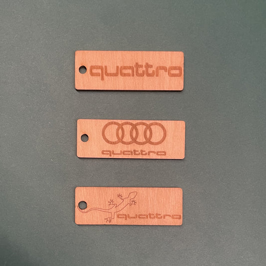 Audi Quattro Keychain