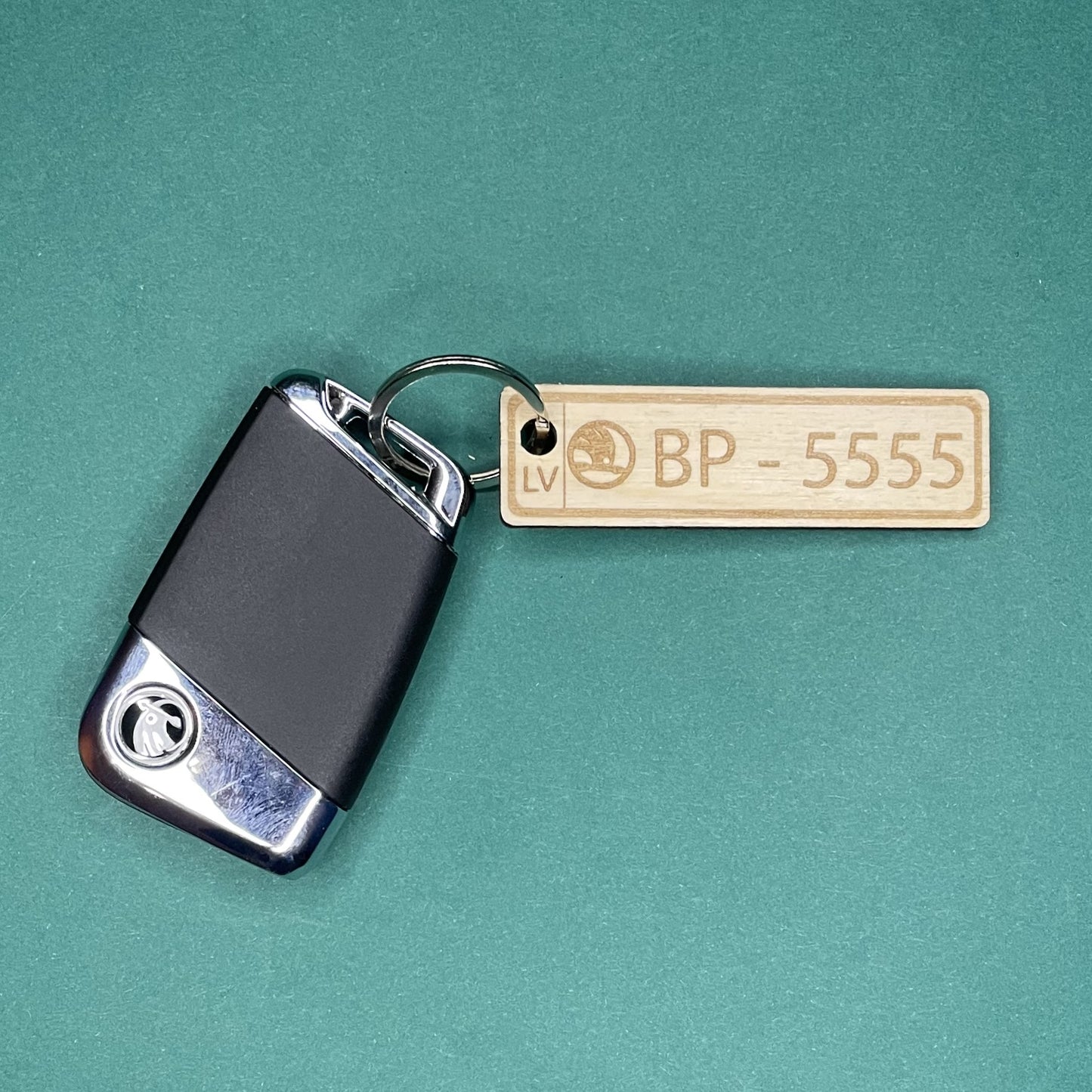 Car Number Keychain