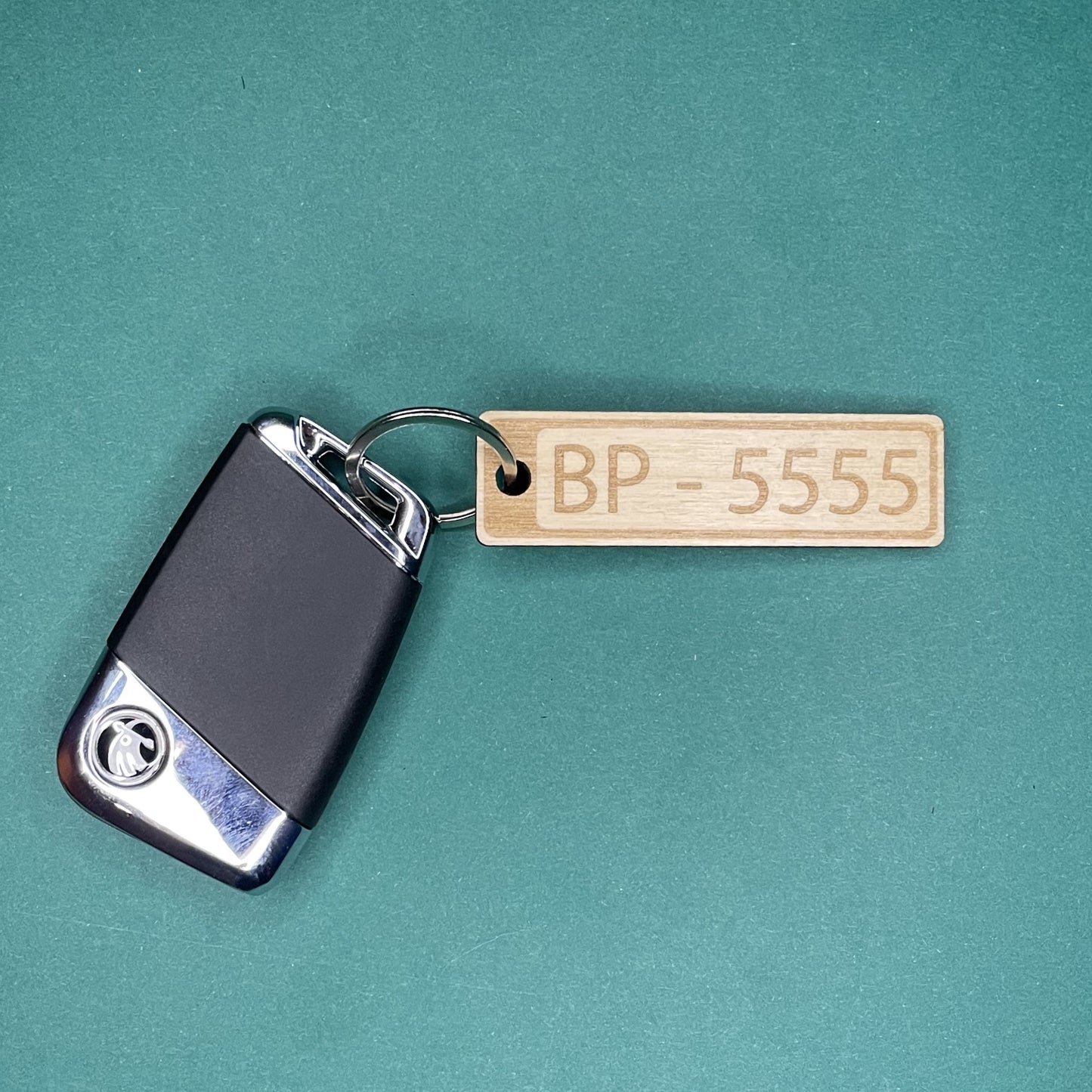 Car Number Keychain