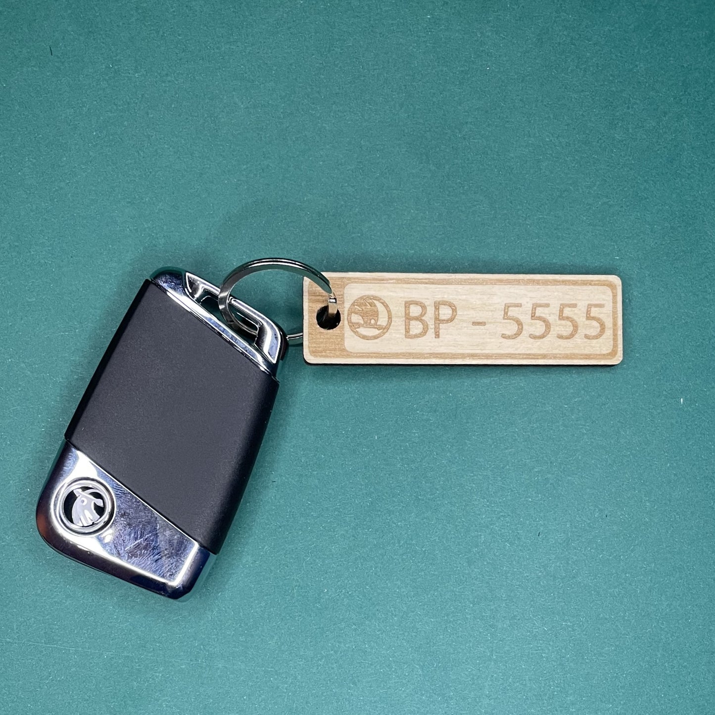 Car Number Keychain